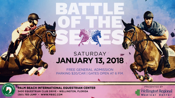 $75,000 Battle of the Sexes Presented by Wellington Regional Medical Center on Saturday, January 13th at 7pm EST! 