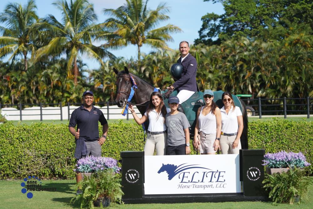 Fabio Leivas da Costa and HFB Versace topped the Elite Horse Transport 1.35m Stake. ©Anne Gittins Photography