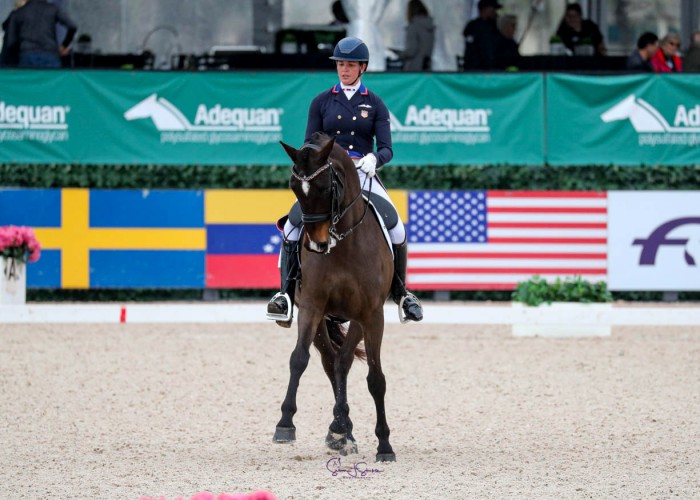 Anna Marek & Fire Fly, winners of the CDI3* Grand Prix, presented by Olympia Footing. Photo © SusanJStickle.com